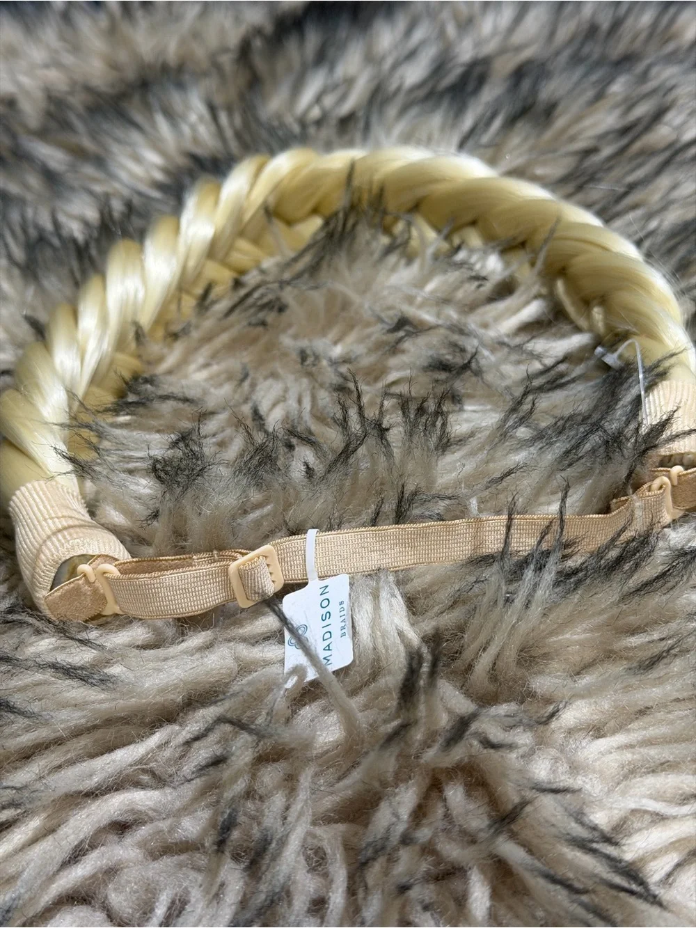Madison Braided Headband in Platinum Blonde